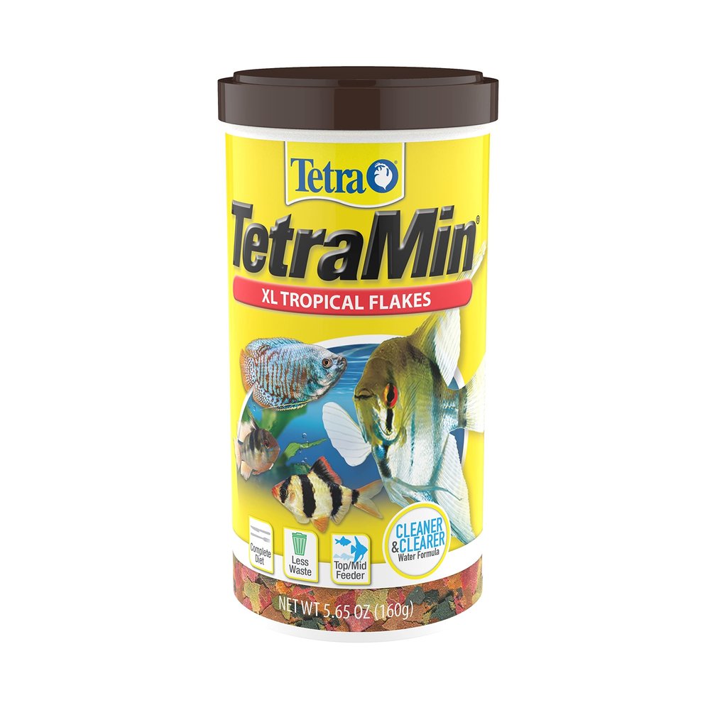 Tetra 16155 Min Large Tropical Flakes For Top/Mid Feeders, 5.65-Ounce