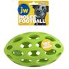 JW Pet Hol-ee Football Dog Toy Puzzle Ball, Natural Rubber, Large (9 Inch Length), Colors May Vary view 3