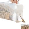 Buddeez Pet Food Storage Container - 8 Quart Capacity Bird Seed Container & Dog Food Storage, with Durable EZ Grip Handle and EZ Flip Lid with Pour Spout view 1