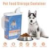 Buddeez Pet Food Storage Container - 8 Quart Capacity Bird Seed Container & Dog Food Storage, with Durable EZ Grip Handle and EZ Flip Lid with Pour Spout view 4