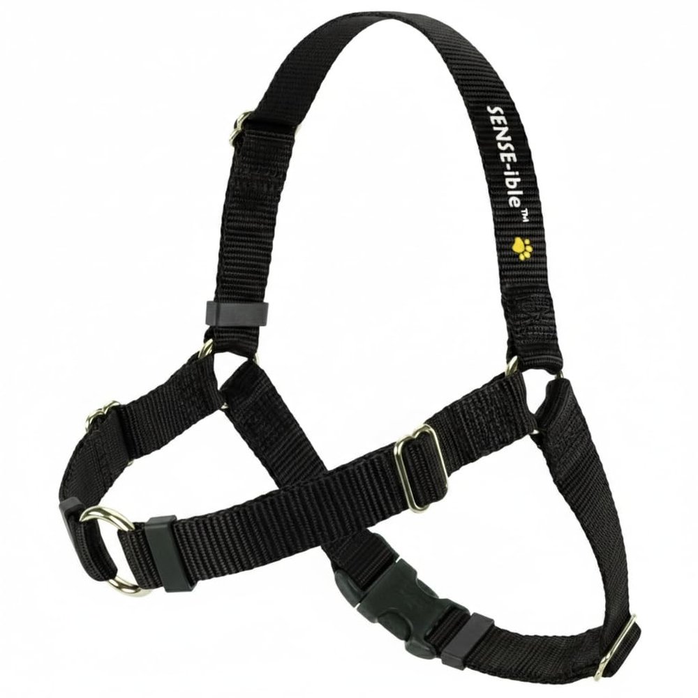 Sense-ible No-Pull Dog Harness - Black Medium
