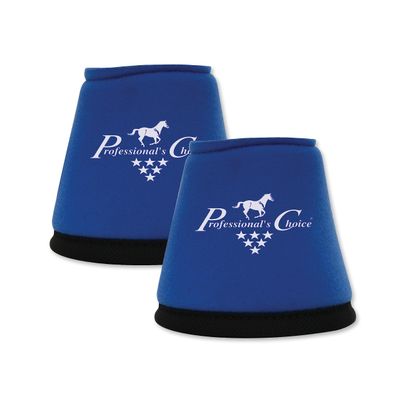 Professional's Choice Quick-Wrap Bell Boots | Ultimate in Hoof and Soft Tissue Protection | 360 Degree Wrap | Medium Royal Blue