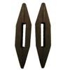 Intrepid International Rubber Rein Stops, Horse Stopper Accessory, Rein Stops for Horses, Lightweight, Length Control, Sold in Pair, Brown view 1