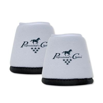 Professional's Choice Quick-Wrap Bell Boots | Ultimate in Hoof and Soft Tissue Protection | 360 Degree Wrap | Medium White