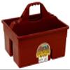 Little Giant Plastic DuraTote | Horse Grooming DuraTote | Durable Tote Box Organizer with Easy Grip Handle | Extra Thick Sidewalls | Burgundy view 1