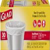 Glad Garbage Small, White, 4 gallons, 30 Count (Pack of 2) view 1