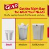 Glad Garbage Small, White, 4 gallons, 30 Count (Pack of 2) view 2