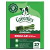 Greenies Veterinarian-Recommended Adult Natural Dental Dog Treats Regular Size, Dog Dental Chews, Original Flavor, 27 oz. Pack, 27 Count view 1