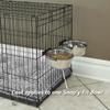 MidWest Homes for Pets Snap'y Fit Stainless Steel Food or Water Bowl, Holds 1 Quart, Mounts to Wire Crates, No-Tip Design, Rust-Resistant, for Dogs and Cats view 4