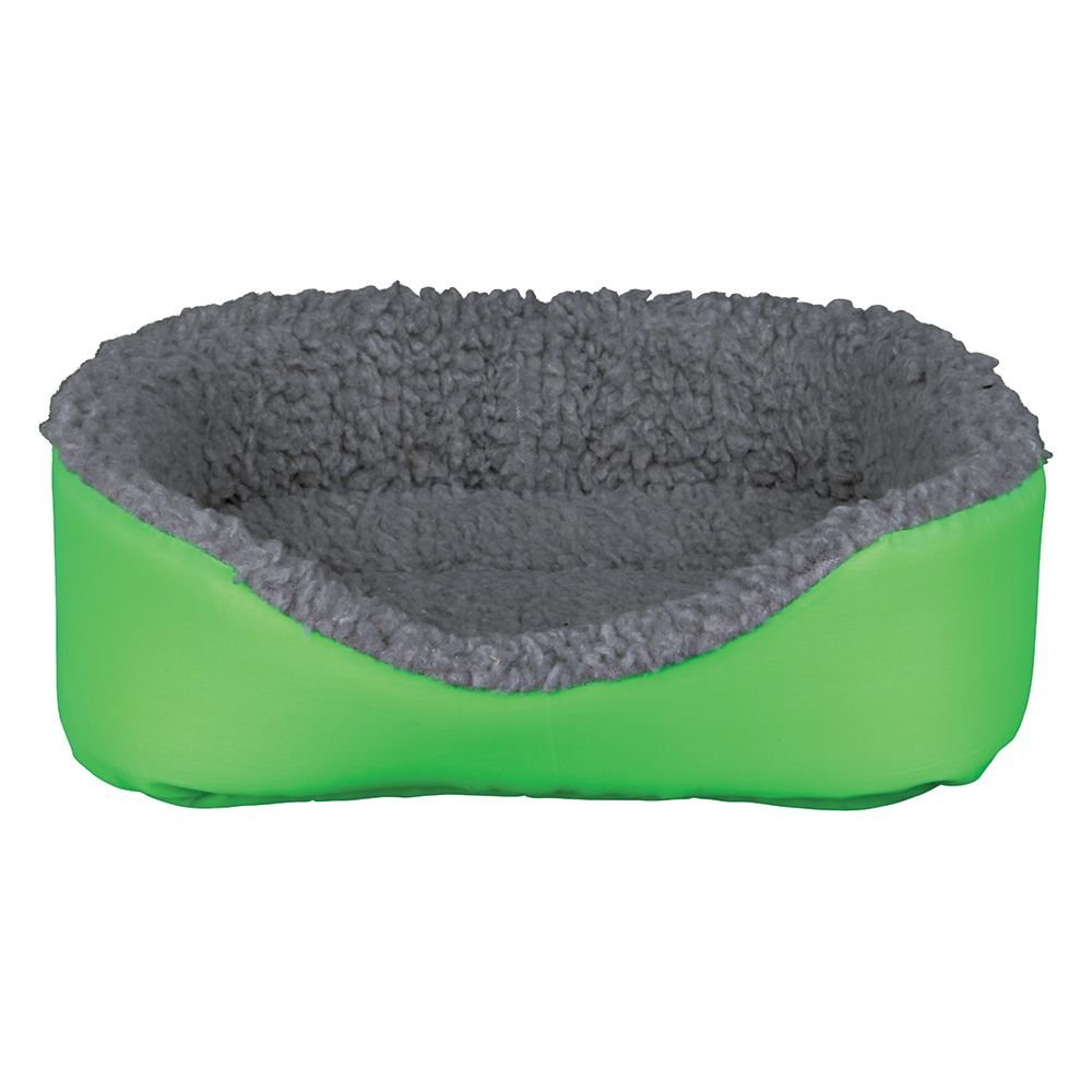 TRIXIE Pet Products 62703 Cuddly Bed for Small Animals, Green/Grey, 35 x 28cm