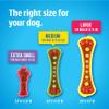 Hartz Chew 'n Clean Dental Duo Bacon Flavored Dental Dog Chew Toy and Treat - Extra Small view 4