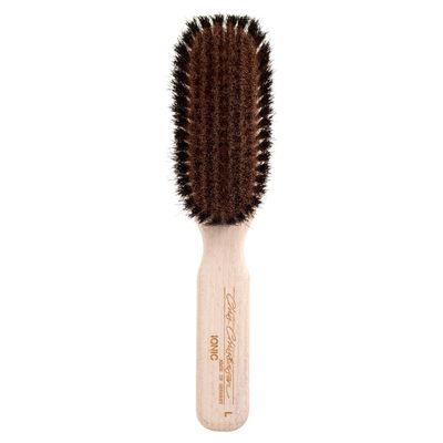 Chris Christensen Boar Dog Brush, Groom Like a Professional, Ionic Series, Brass Bristles, Positive Ionic Charge Pulls Debris and Dander, Large