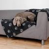 TRIXIE Fleece Blanket Barney - 150 x 100cm. Black and Beige view 3