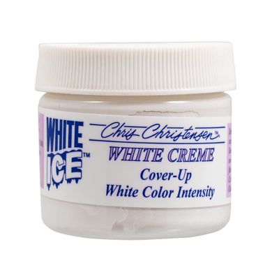 Chris Christensen Ice Crme Cover Up, Dog Cosmetics, Groom Like a Professional, Not Oily or Heavy, Dense Pigmentation, Crme Cover Up, Made in The USA, White 2.5 oz