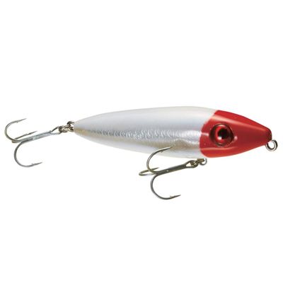 Mirrolure 74MR-11 Top Dog Pup 3-1/2", Red Hd/White/Silver