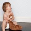Angel Dear - Brown Monkey, Blankie, 1 Count (Pack of 1) view 2