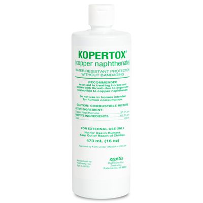 Kopertox (copper napthenate) Water-Resistant Thrush Treatment for Horses and Foals, 16 oz