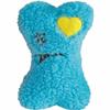 Zanies Embroidered Berber Bone Dog Toys, Blue view 1
