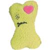 Zanies Embroidered Berber Bone Dog Toys, Blue view 2