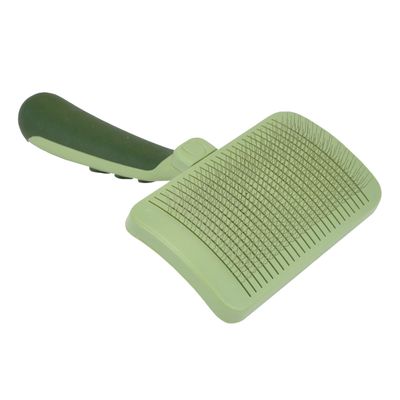 Coastal Pet Safari Dog Self-Cleaning Slicker Brush - Dog Deshedding Brush - Prevents Mats and Tangled Hair - For Dogs with Short or Long Hair - Medium - 4.25" x 4.06"