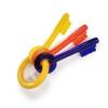 Nylabone Puppy Chew Key Ring Toy, Toys for Teething Puppies, Multi Color, Bacon Flavor, Medium - Up to 35 lbs, 1 Count view 1