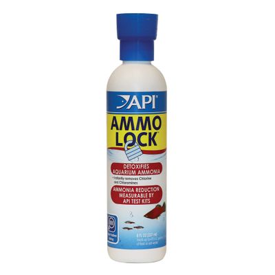 API AMMO-LOCK Freshwater and Saltwater Aquarium Ammonia Detoxifier 8-Ounce Bottle