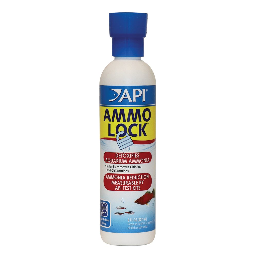 API AMMO-LOCK Freshwater and Saltwater Aquarium Ammonia Detoxifier 8-Ounce Bottle