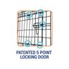 Precision Pet Products One Door Provalue Wire Dog Crate, 36 Inch, For Pets 50-70 lbs, With 5-Point Locking System view 3