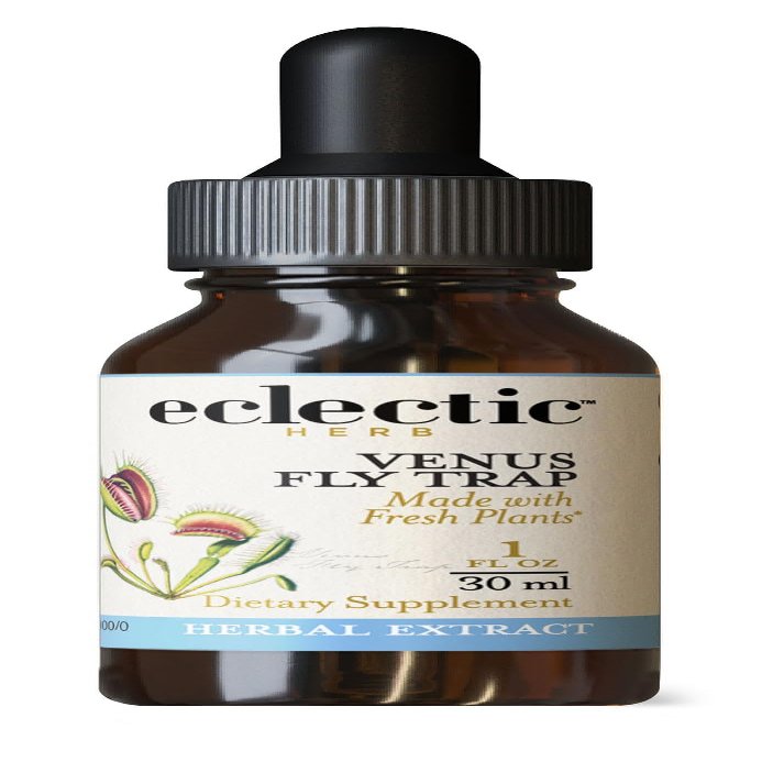 Eclectic Herb - Organic Venus Flytrap (Dionaea Muscipula) | Liquid Extract Drops | Cellular, Lyphatic & Immune Support Supplement | Herbal Tincture | US-Grown, Non-GMO, Gluten Free (1 fl oz | 30 ml)