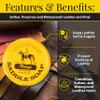 Fiebing's Yellow Saddle Soap for Leather (3.5 oz Tin) - Leather Cleaner & Conditioner to Soften, Protect & Restore Leathercraft - Leather Soap for Car Seat, Couch, Shoe, Purse, Boot, Bag, & Saddles view 3