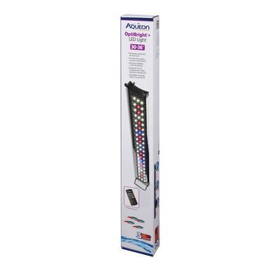 Aqueon Optibright Plus LED Fish Tank Aquarium Lighting System with Remote Control, 30 to 36 Inch