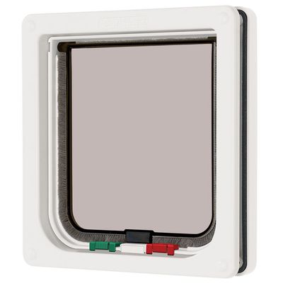 Ani Mate Cat Mate 4 Way Locking Cat Flap, White