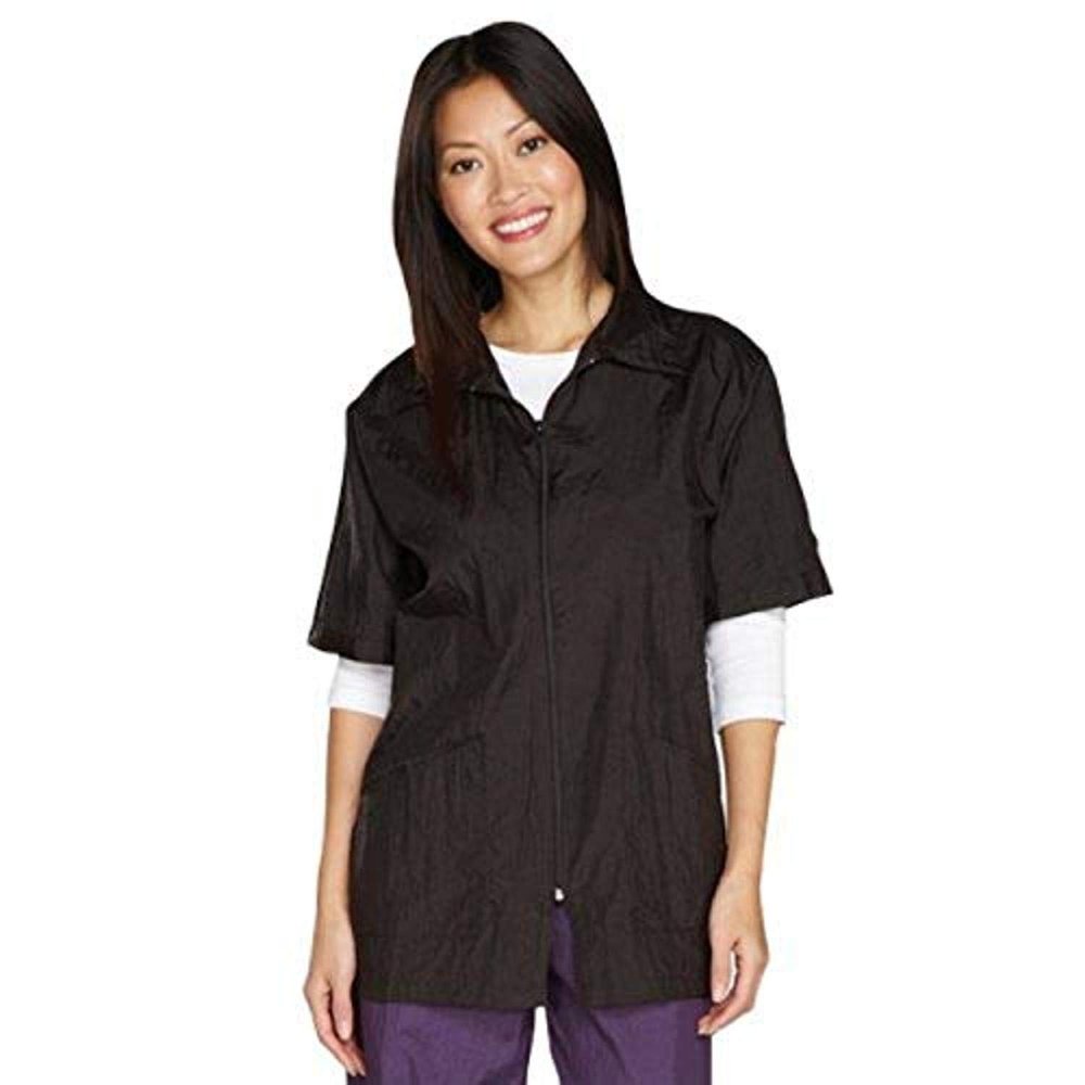 Top Performance Grooming Jackets - Versatile All-Around Shirt Style Jackets for Professional and Amateur Groomers - Black, Small