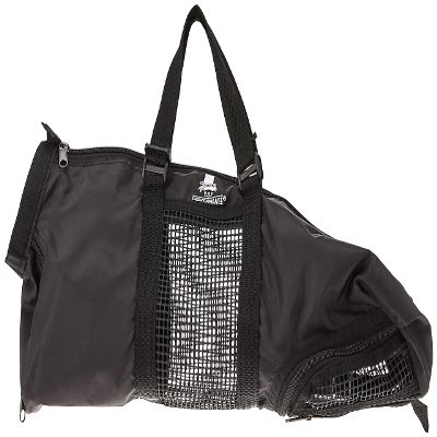 Top Performance Cat Grooming Bag Durable and Versatile Bags Designed to Keep Cats Safely Contained During Grooming and/or Bathing - Large, Black