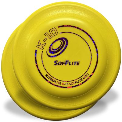Hyperflite K-10 SofFlite Soft Dog Flying Disc, 2 Pack, Medium-Large