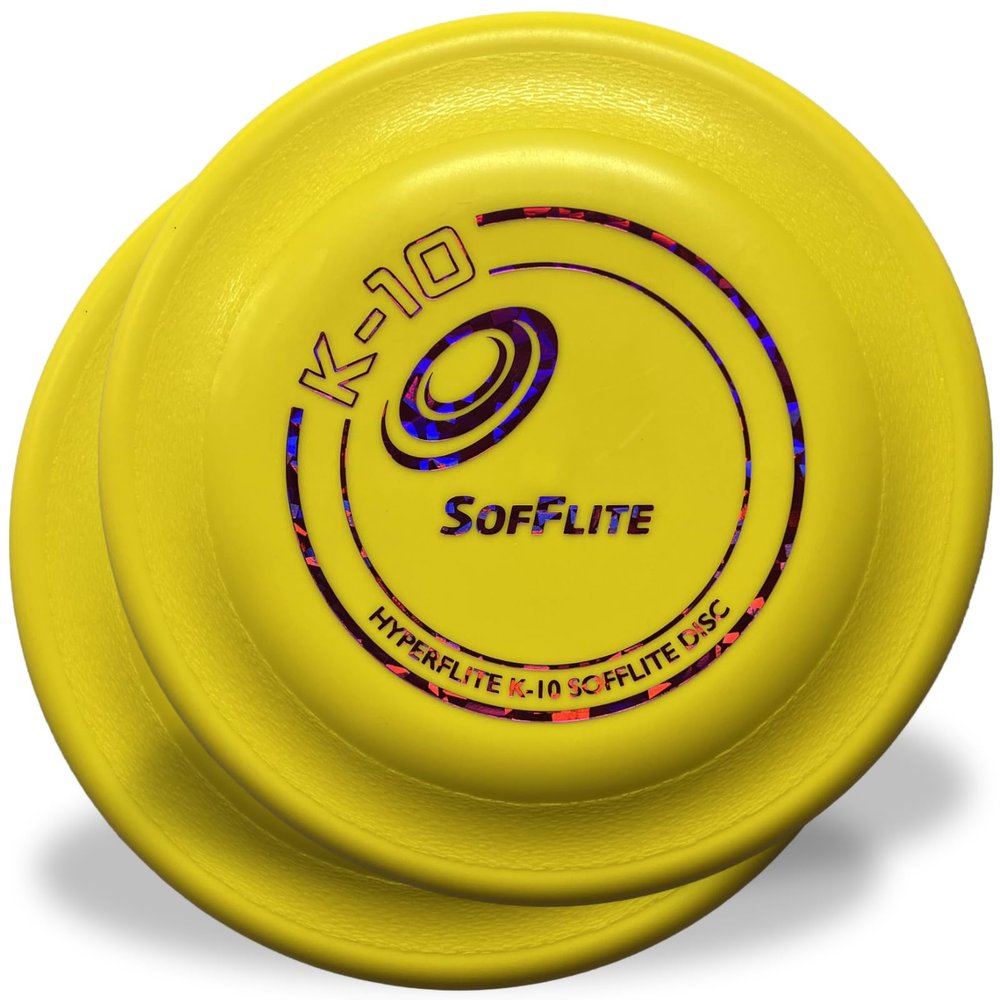 Hyperflite K-10 SofFlite Soft Dog Flying Disc, 2 Pack, Medium-Large