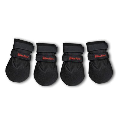Ultra Paws Durable Dog Paw Protector|Dog Boots|Dog Shoes|Black Light Duty Heat, Water Resistant Dog Booties for hot Pavement for Large Dogs (Size 8)