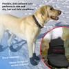 Ultra Paws Durable Dog Paw Protector|Dog Boots|Dog Shoes|Black Light Duty Heat, Water Resistant Dog Booties for hot Pavement for Large Dogs (Size 8) view 2