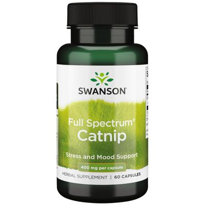 Swanson Full Spectrum Catnip 400 Milligrams 60 Capsules