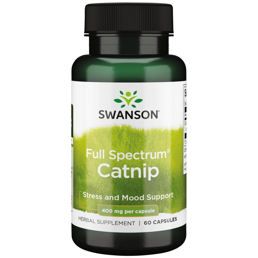 Swanson Full Spectrum Catnip 400 Milligrams 60 Capsules