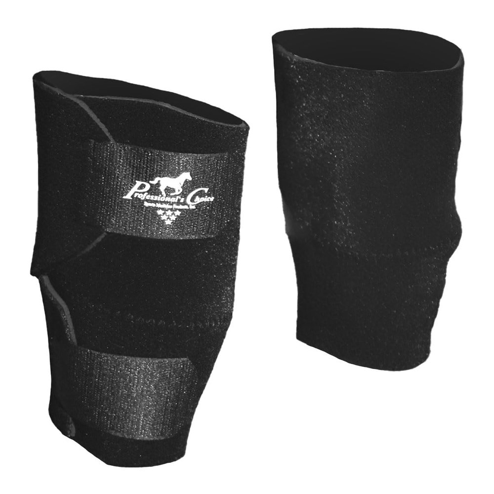 Professional's Choice Equine Knee Boots, Color: Black, Size: Universal (KB101-BLA)