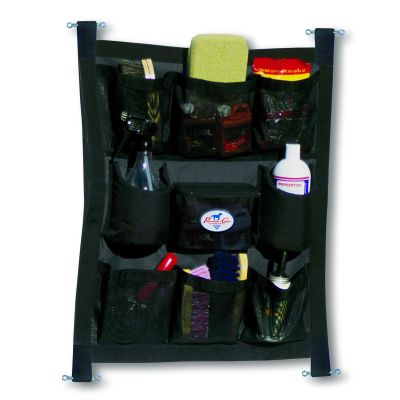 Professional's Choice Trailer Door Caddy | Durable Organizer Designed to accommodate Both You and Your Horse | Easily installs securely to Trailer Door or stall Wall | 27" X 24" Short