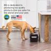 IRIS USA Dog Bowls Elevated with Storage, 9" H Raised Feeding Station with Airtight Food Container Holds Up to 13 lbs, Dog Bowl Stand for Small Dogs, Indoor Pet Feeder, Smoke/Black view 4