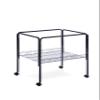 Prevue Pet Products Bird Cage Stand with Shelf - Small Metal Cage Stand with Rolling Wheels, Bird Stands for Inside, MidHeight Shelf for Cage Accessories, Toys, and Storage - Black view 1