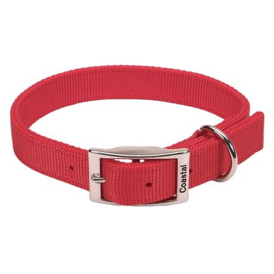Coastal Pet - Double-Ply Dog Collar, Red, 1" x 20"