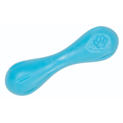 WEST PAW Zogoflex Hurley Dog Bone Chew Toy Floatable Pet Toys for Aggressive Chewers, Catch, Fetch Bright-Colored Bones for Dogs Recyclable, Dishwasher-Safe, Non-Toxic, Small, Aqua