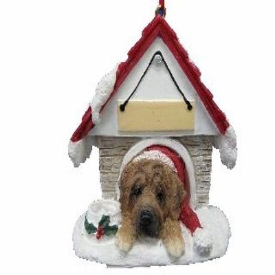 Mastiff Ornament A Great Gift For Mastiff Owners Hand Painted and Easily Personalized "Doghouse Ornament" With Magnetic Back
