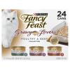 Purina Fancy Feast Gravy Lovers Poultry and Beef Grilled Gourmet Wet Cat Food Variety Pack - (Pack of 24) 3 oz. Cans view 1