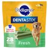 Pedigree Dentastix Dog Dental Treats, Large Breed Dog Treats, Fresh Flavor, 1.46 lb. Bag (28 Treats Total) view 1