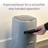 Litter Genie Plus Pail (Silver) | Cat Litter Box Waste Disposal System for Odor Control | Includes 1 Square Refill Bag view 2